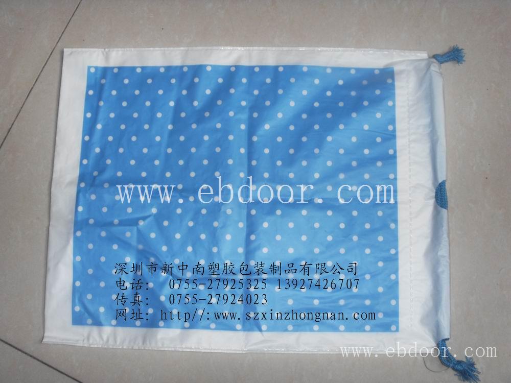 PE穿绳袋PE奶白穿绳袋深圳厂家