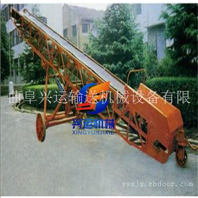 物品倒仓皮带输送机图片，爬坡式水平输送机，化肥倒仓皮带机