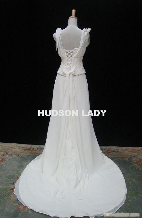 上海婚纱礼服定做报价-分体雪纺小拖尾-DA8156-1X�