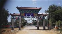 湖南村口牌楼施工-湖南古建牌楼施工-敖龙