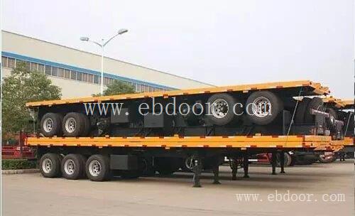 包头13米 挖掘机 勾机板式运输半挂车制造厂家