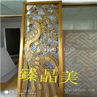 北京金属玫瑰金中式花格 激光切割雕花玄关镂空定制