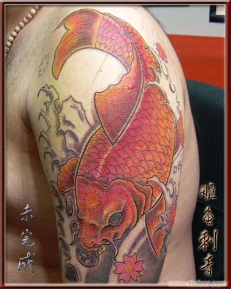 雕鱼刺青纹身�