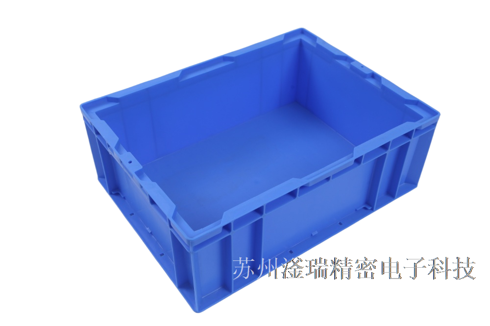 苏州滏瑞厂家直销新款标准蓝色HP-4B周转箱,外435-325-160批发