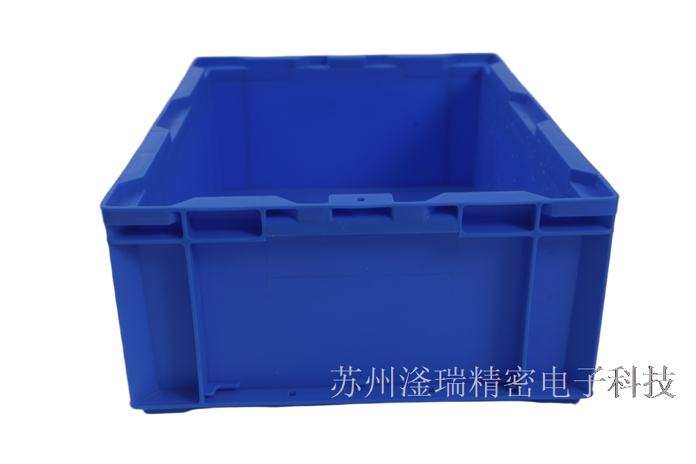 苏州滏瑞厂家直销新款标准蓝色HP-4B周转箱,外435-325-160批发