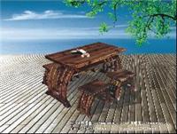 上海炭化木质长桌椅专卖 