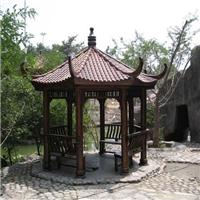 上海炭化木八角亭设计制作 