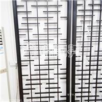 KTV玄关镂空花格中式现代售楼部酒店不锈钢屏风