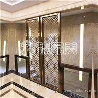 餐厅不锈钢屏风隔断定制,拉丝黑钛不锈钢激光镂空屏风