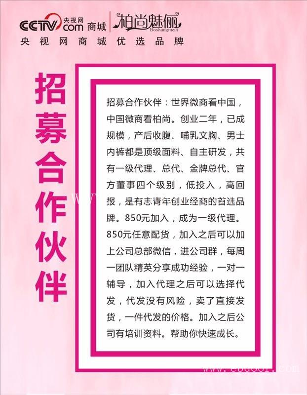 揭秘柏尚内衣微商代理内部价格表