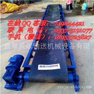 防滑式水泥皮带输送机 沧州货物装卸车用皮带传送机图片