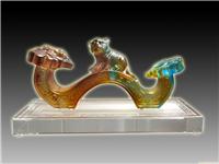 琉璃虎年如意18.5CM-18.5CM 