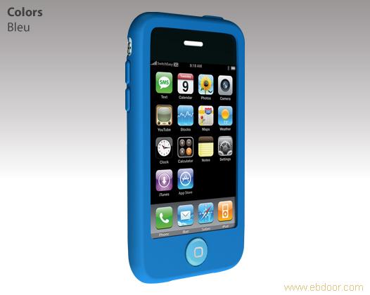 iphone 3G 3GS苹果手机套 硅胶套 配件 多色�
