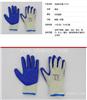 粗线蓝色浸胶劳保挂胶手套防滑耐磨手套非一次性  劳保用品批发