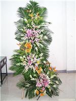 悼念花篮  主材 龙口 百合 