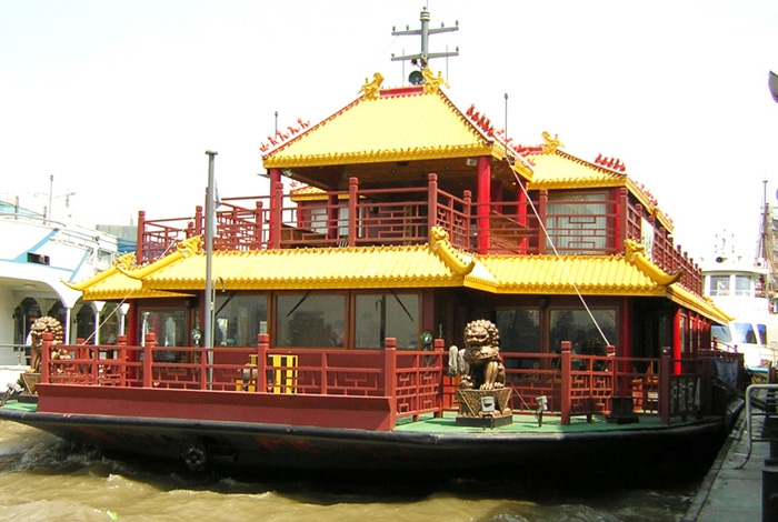 上海黄浦江游船,黄浦江游览,白玉兰号中式仿古游船 