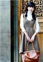 时尚背心裙咖啡6058 