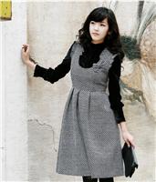 时尚背心裙黑6058 