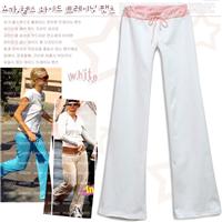 新款运动长裤白2074 