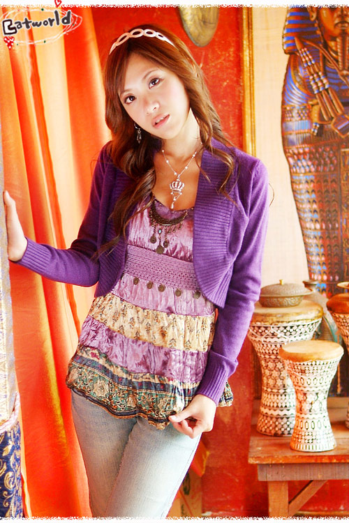 07品牌针织x9171紫色�