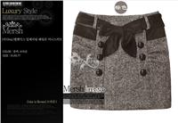 羊毛短裙咖啡色021 