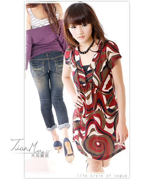 新款洋装咖啡色2014�