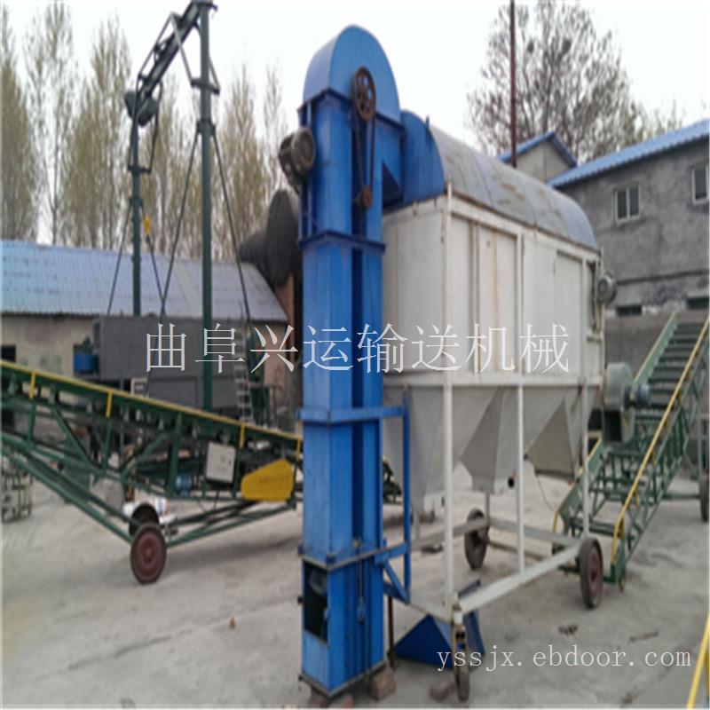 石膏粉斗式提升机价格 颗粒带式塑料斗上料机