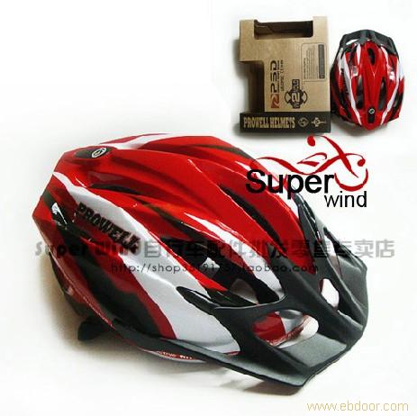 09新款红色PROWELL普威头盔F4000/骑行头盔/骑行帽/骑行必备�