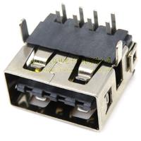 USB 2.0 A母 卧式板上二脚 正反插 直边 带垫片 耐高温