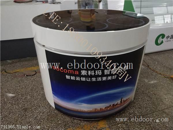 萤石指纹锁展示柜 工厂提供锁具店铺装修效果图