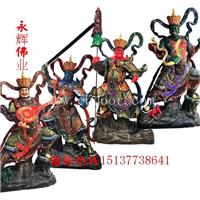 佛教四大天王是谁手下 极彩四大天王佛像价格 高质量四大天王神像