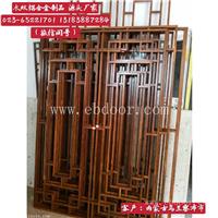 乐山铝合金花格窗定制，城建外墙自制仿木铝合金格栅