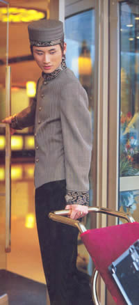 酒店服装　酒店工作服　订做酒店制服　宾馆制服　订做制服　上海制服 