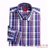 风尚格纹全棉衬衣�