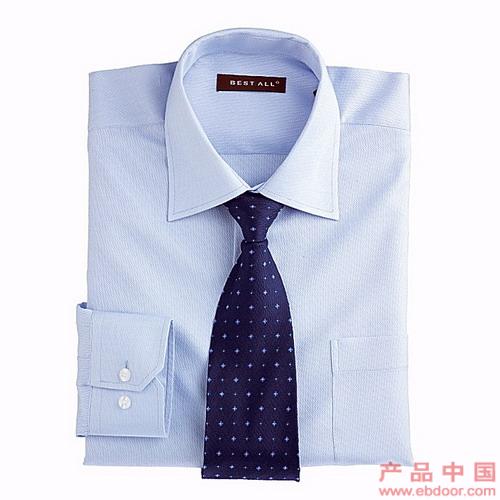 纯色米通CVC正装衬衣（含领带）�