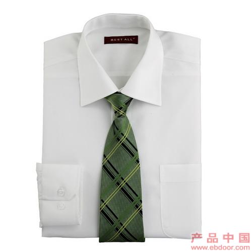 纯色平纹CVC正装衬衣（含领带）�