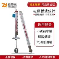 高压型磁翻板液位计UHZ-517PT32通过浮子上下移动