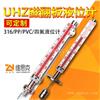 彩色石英玻璃管液位计UHZ-661-A2面板厚度是多少