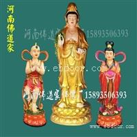 贴台金送子观音 树脂玻璃钢铜雕寺庙佛像 道教神像 直销佛教用品