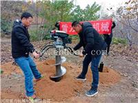 小型四冲程挖坑机螺旋植树挖坑快