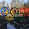 不锈钢奥运五环雕塑，体育主题雕塑