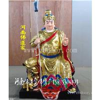 二郎神杨戬神像 树脂佛像 哮天犬 二郎真君像道教神像