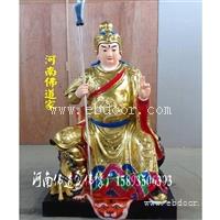 二郎神杨戬神像 树脂佛像 哮天犬 二郎真君像道教神像