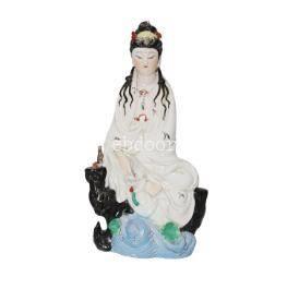粉彩南海观音坐像.征集鉴定拍卖交易