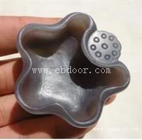 绛紫色和田玉小笔洗玉器拍卖