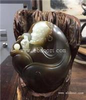 和田玉巧色罗汉玉器拍卖