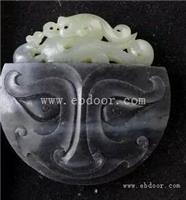 青花料铺首龙凤玉坠玉佩玉器拍卖