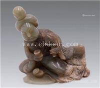 岫岩玉仕女人物俑玉器拍卖