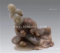 岫岩玉仕女人物俑玉器拍卖