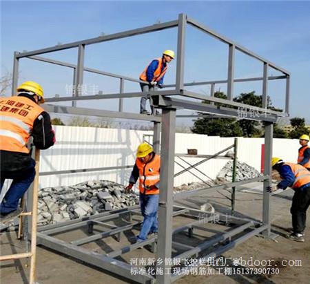标准化钢筋加工棚 推拉式钢筋防护雨棚厂家批发
